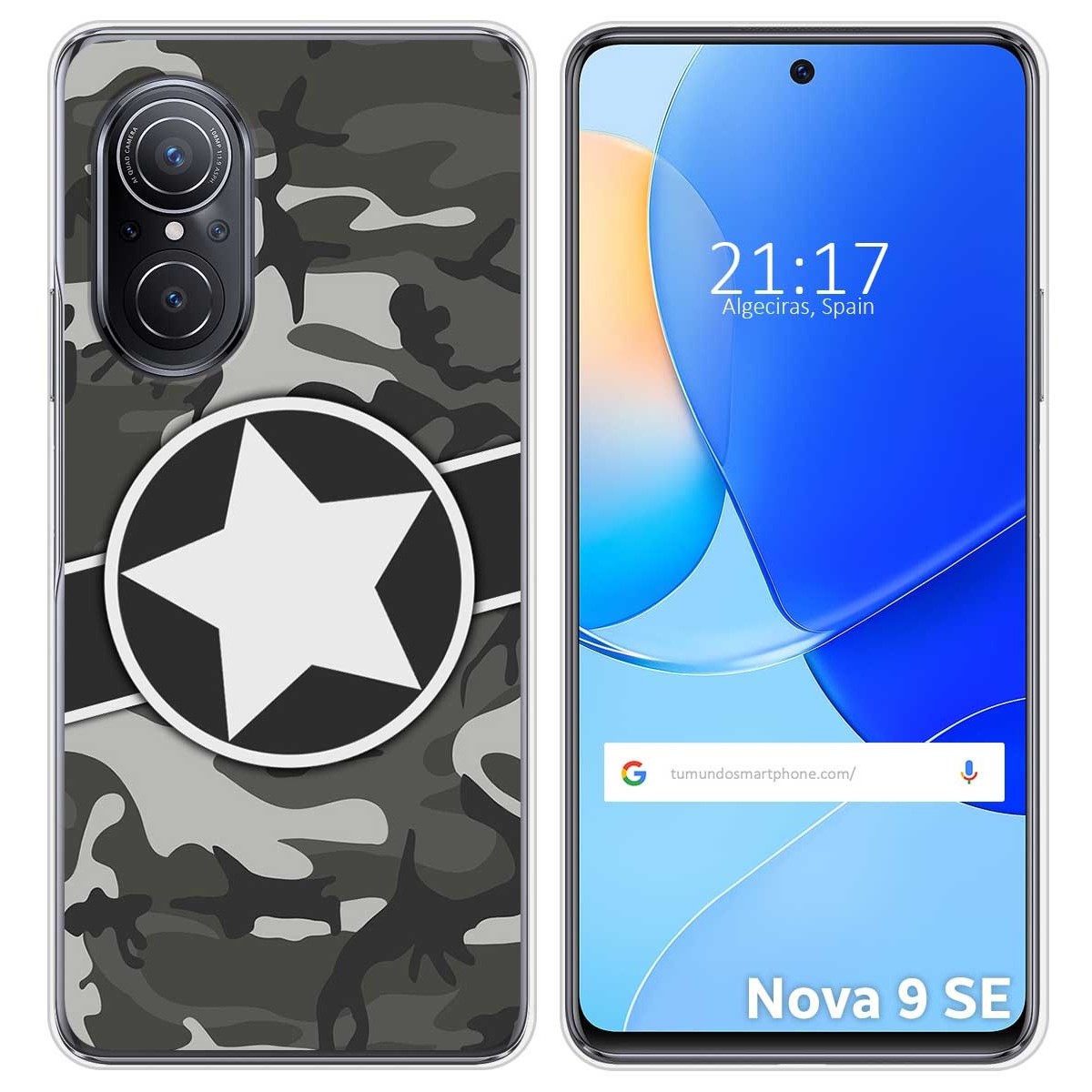 Funda Silicona para Huawei Nova 9 SE diseño Camuflaje 02 Dibujos