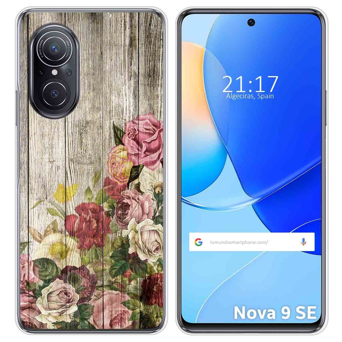 Funda Silicona para Huawei Nova 9 SE diseño Madera 08 Dibujos