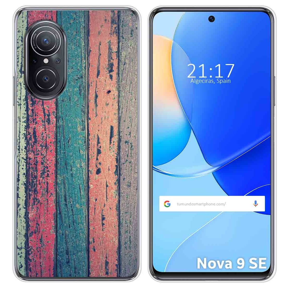 Funda Silicona para Huawei Nova 9 SE diseño Madera 10 Dibujos
