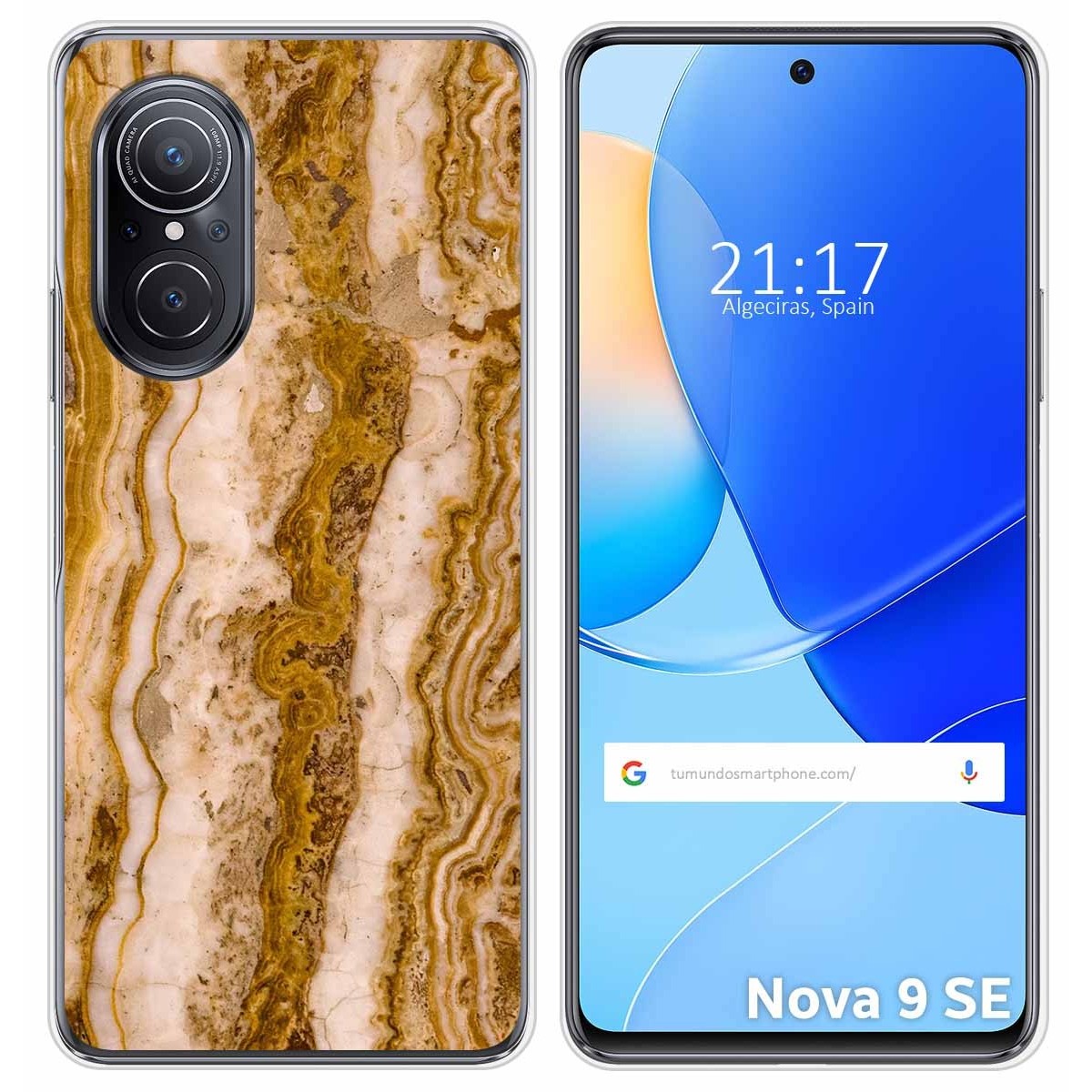 Funda Silicona para Huawei Nova 9 SE diseño Mármol 10 Dibujos