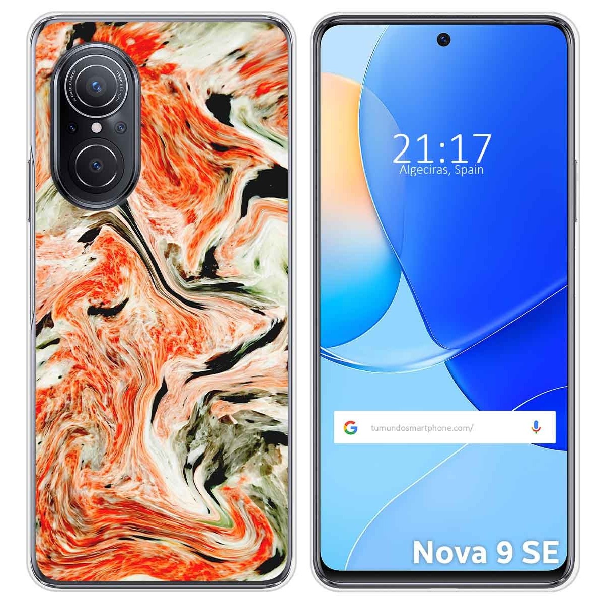 Funda Silicona para Huawei Nova 9 SE diseño Mármol 12 Dibujos