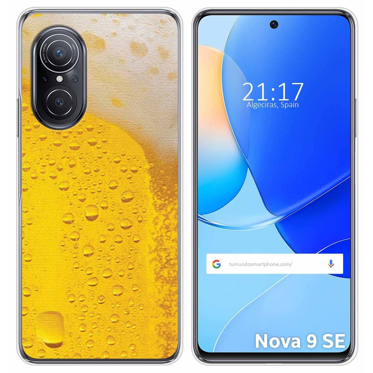 Funda Silicona para Huawei Nova 9 SE diseño Cerveza Dibujos
