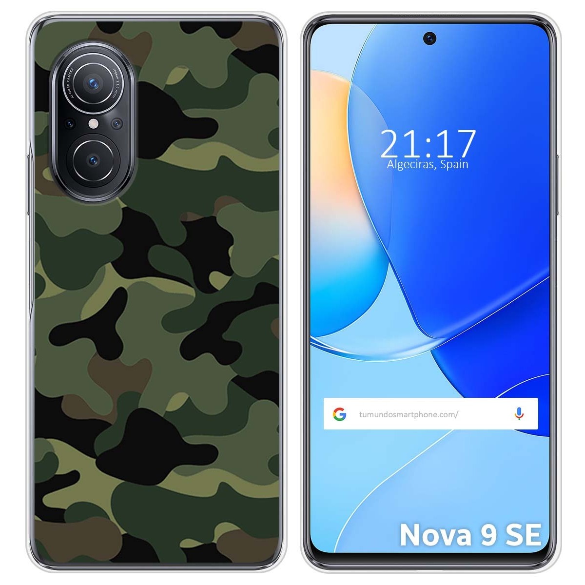 Funda Silicona para Huawei Nova 9 SE diseño Camuflaje Dibujos