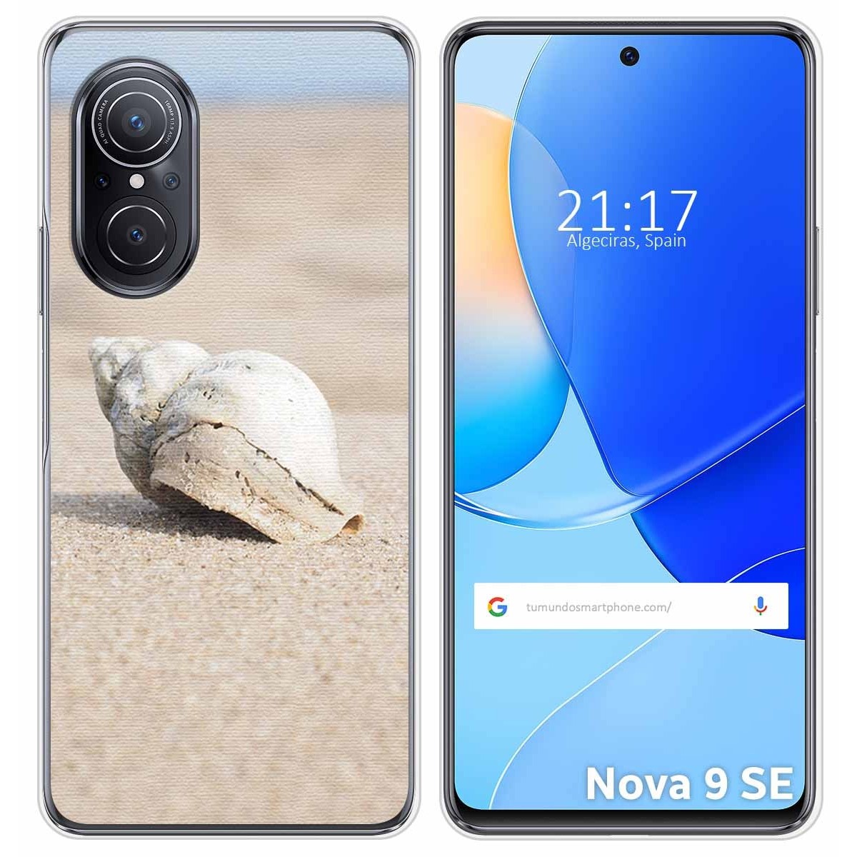 Funda Silicona para Huawei Nova 9 SE diseño Concha Dibujos
