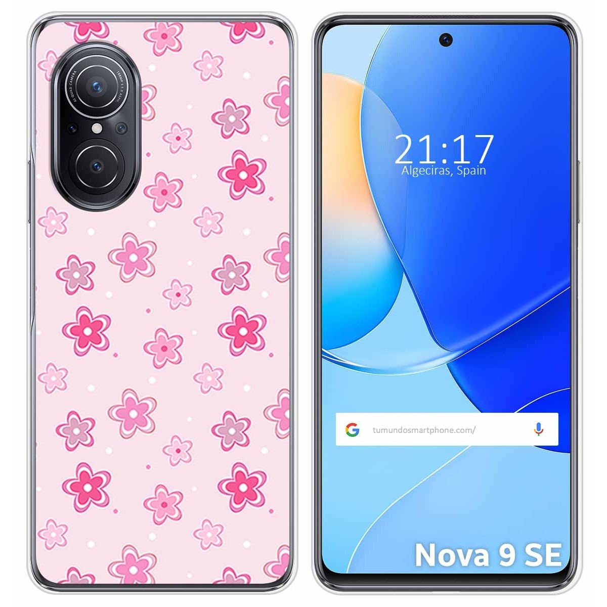 Funda Silicona para Huawei Nova 9 SE diseño Flores Dibujos