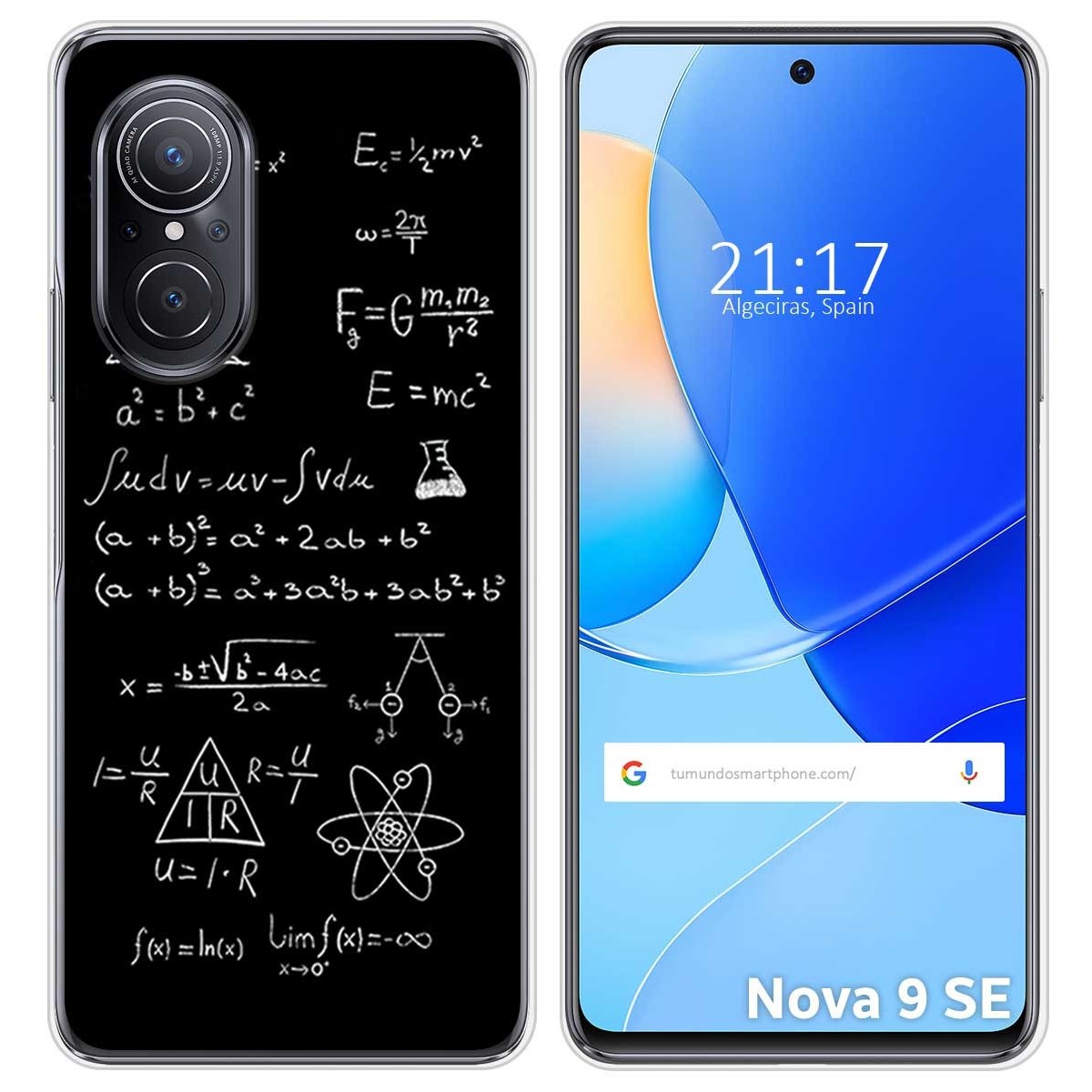 Funda Silicona para Huawei Nova 9 SE diseño Formulas Dibujos