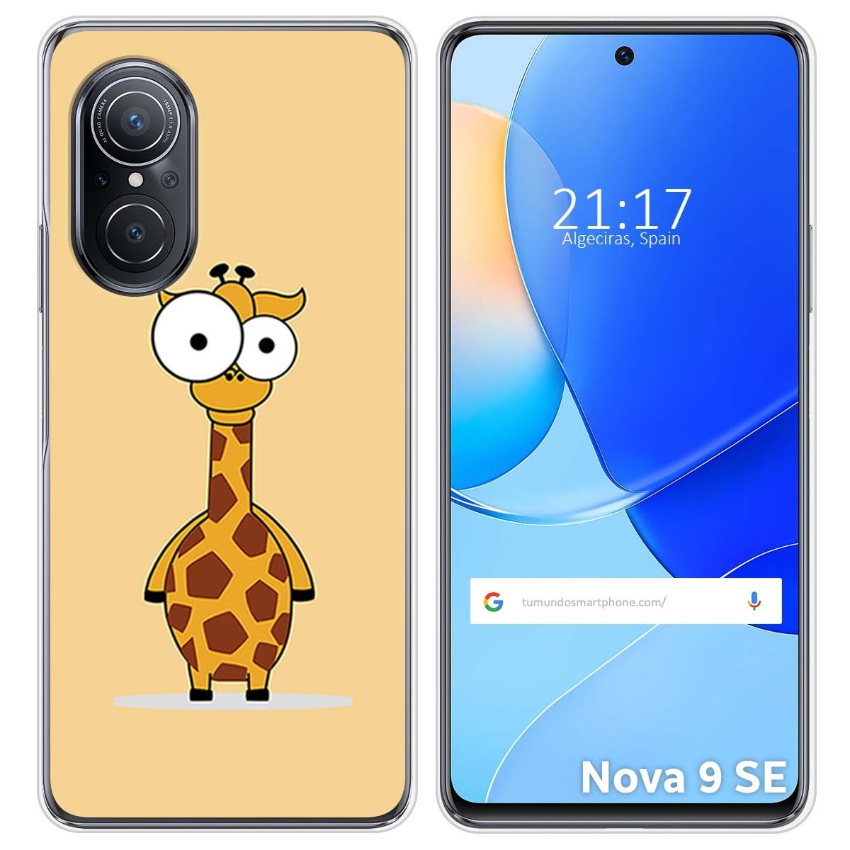 Funda Silicona para Huawei Nova 9 SE diseño Jirafa Dibujos