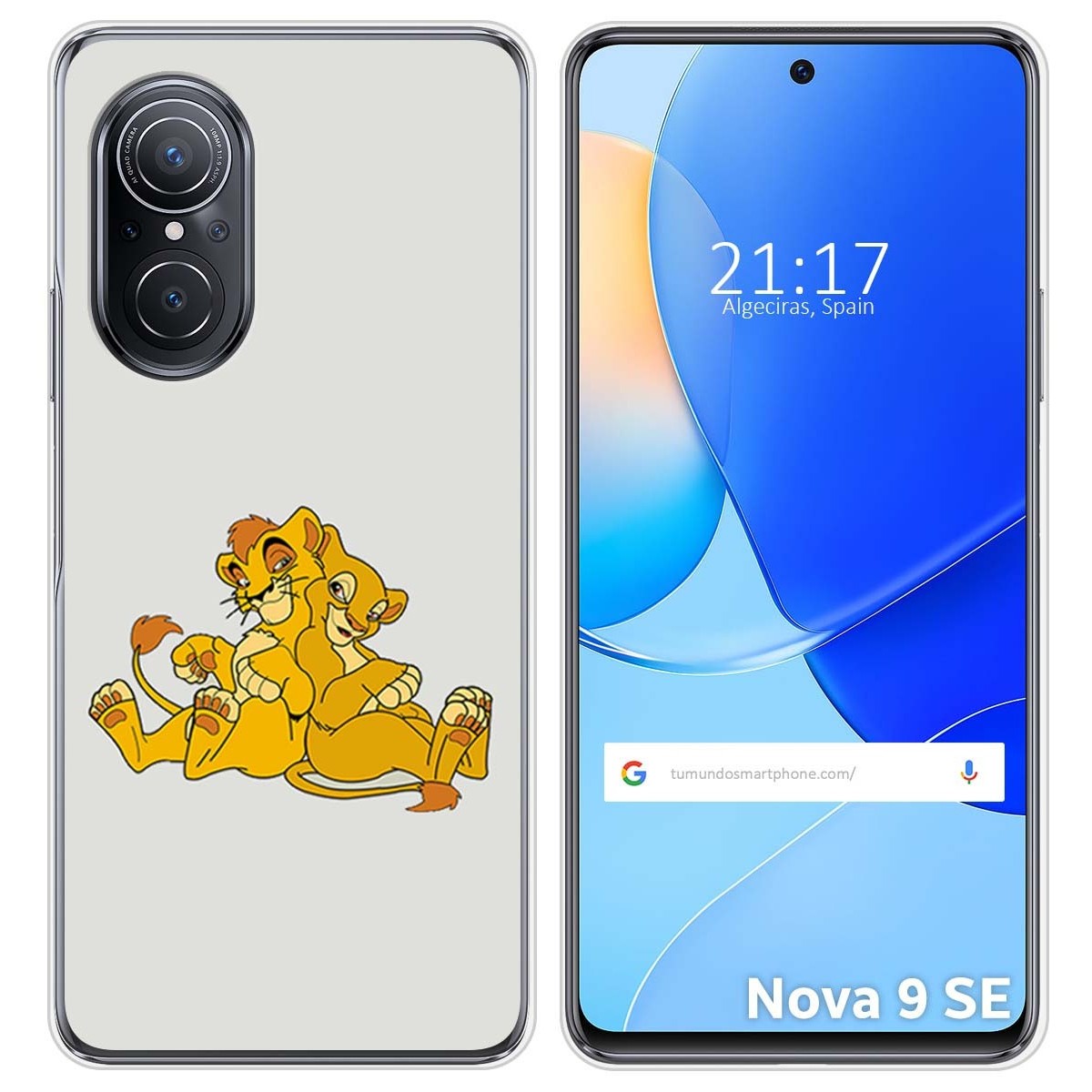Funda Silicona para Huawei Nova 9 SE diseño Leones Dibujos