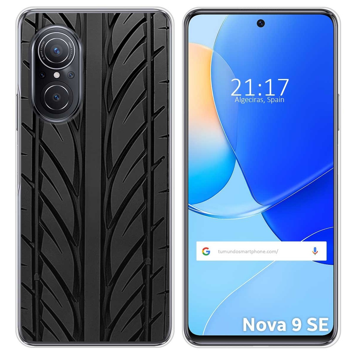 Funda Silicona para Huawei Nova 9 SE diseño Neumatico Dibujos