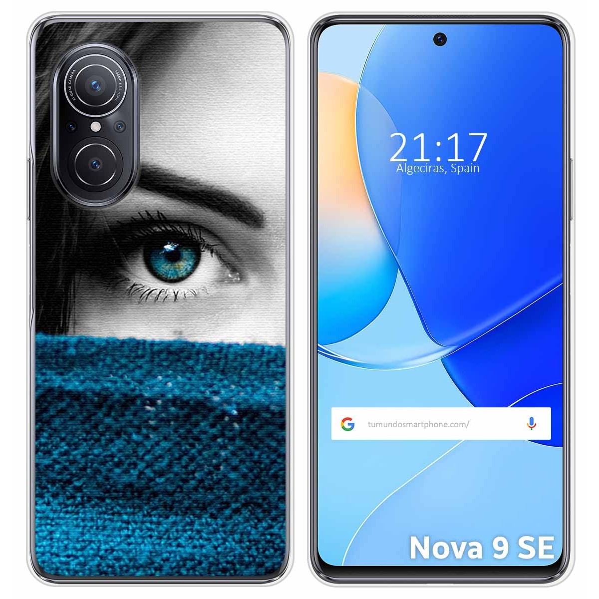 Funda Silicona para Huawei Nova 9 SE diseño Ojo Dibujos