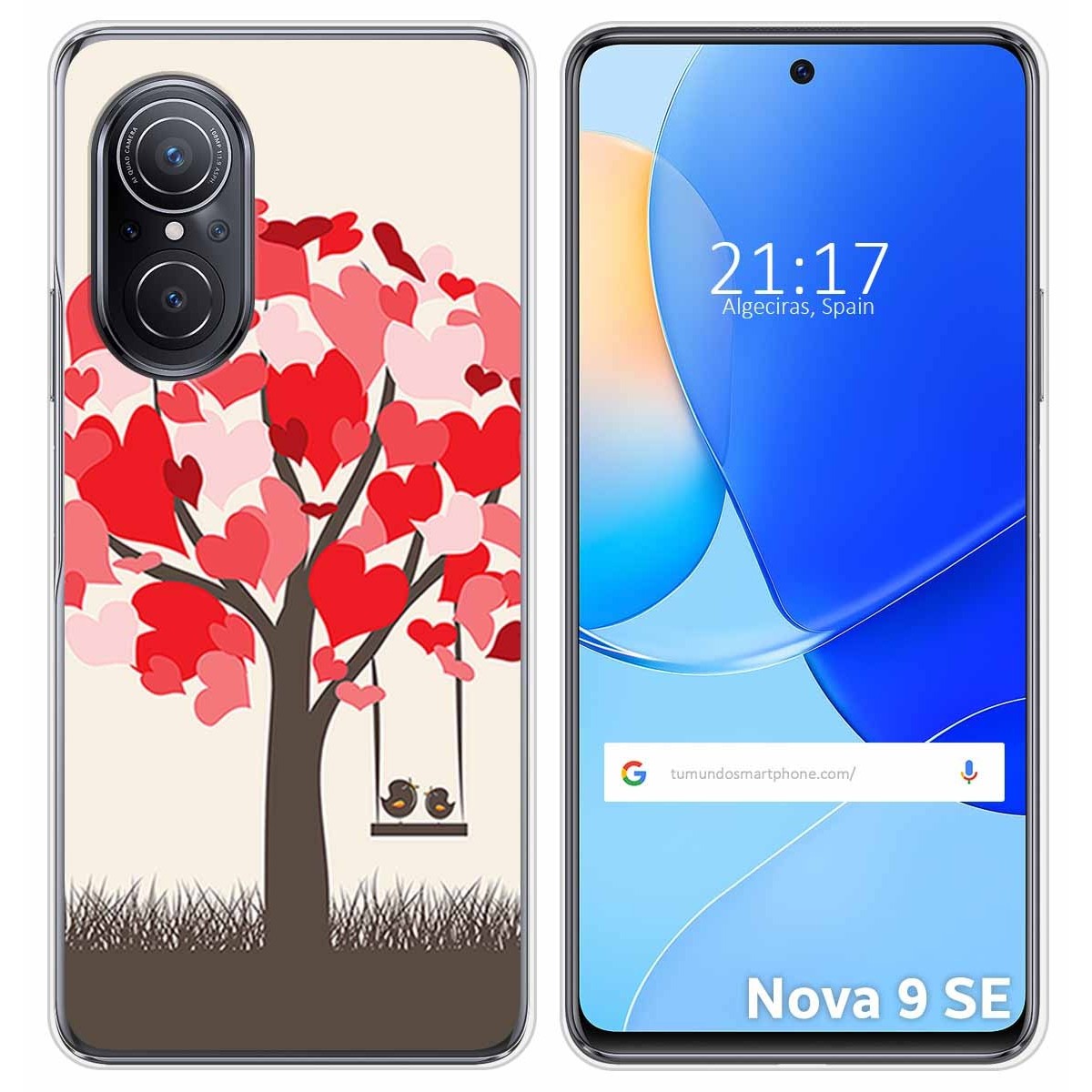Funda Silicona para Huawei Nova 9 SE diseño Pajaritos Dibujos