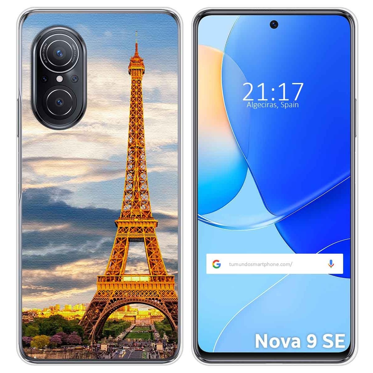Funda Silicona para Huawei Nova 9 SE diseño Paris Dibujos
