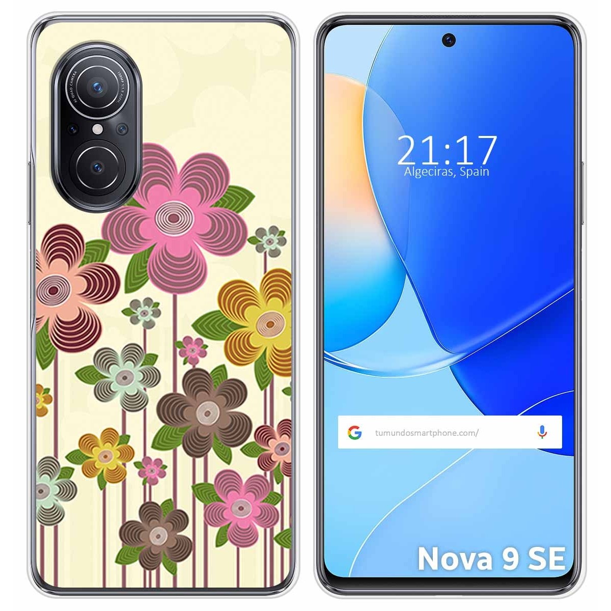 Funda Silicona para Huawei Nova 9 SE diseño Primavera En Flor Dibujos