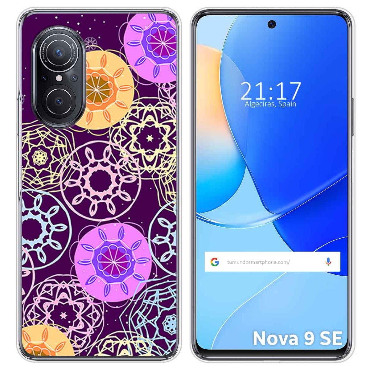 Funda Silicona para Huawei Nova 9 SE diseño Radial Dibujos