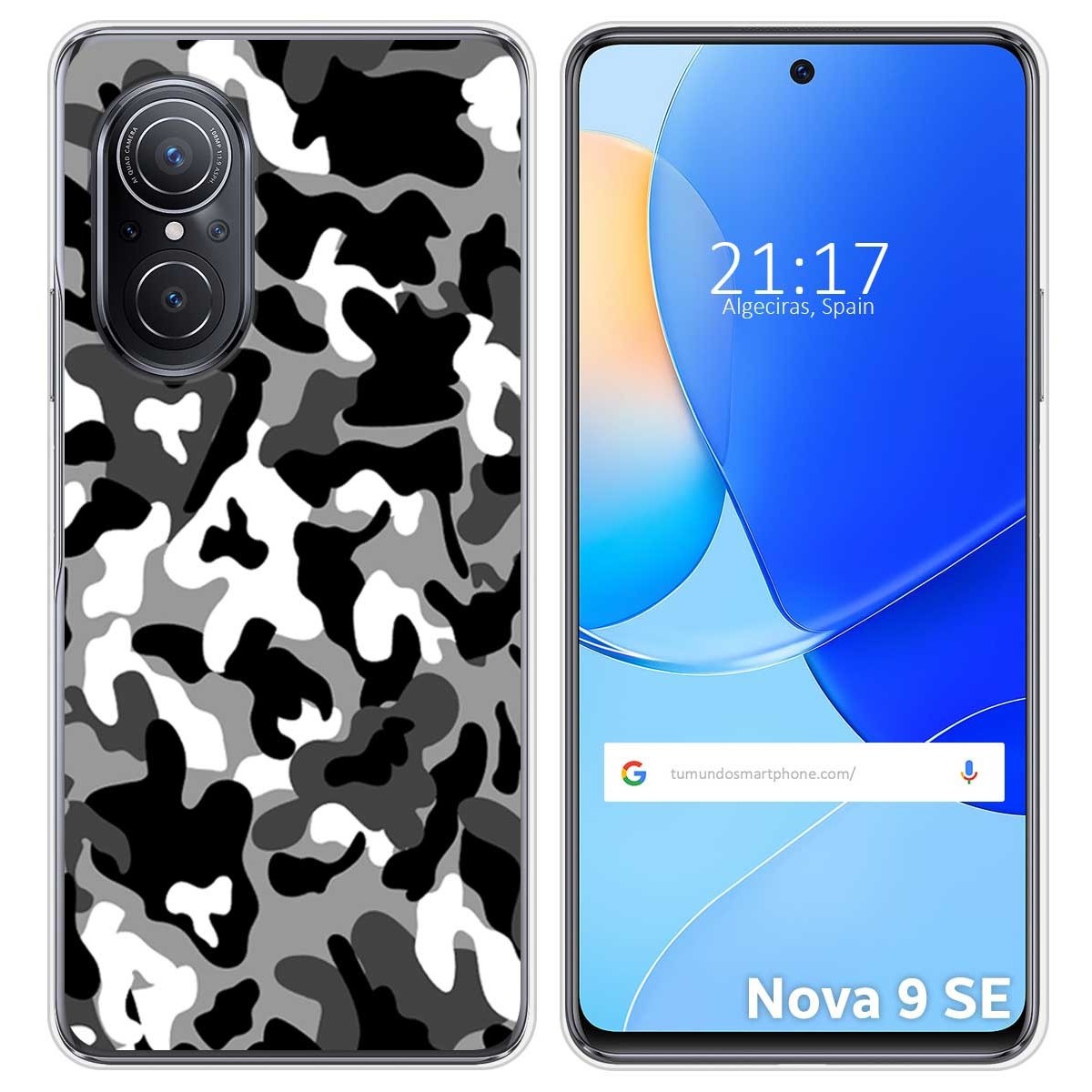 Funda Silicona para Huawei Nova 9 SE diseño Snow Camuflaje Dibujos