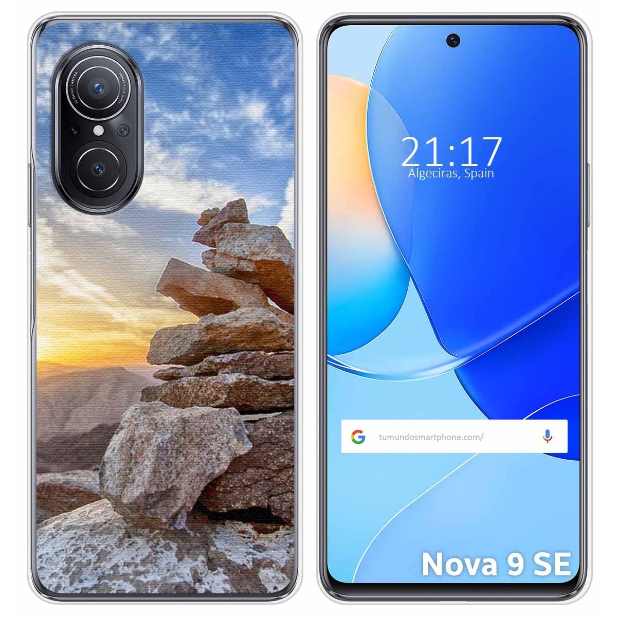 Funda Silicona para Huawei Nova 9 SE diseño Sunset Dibujos