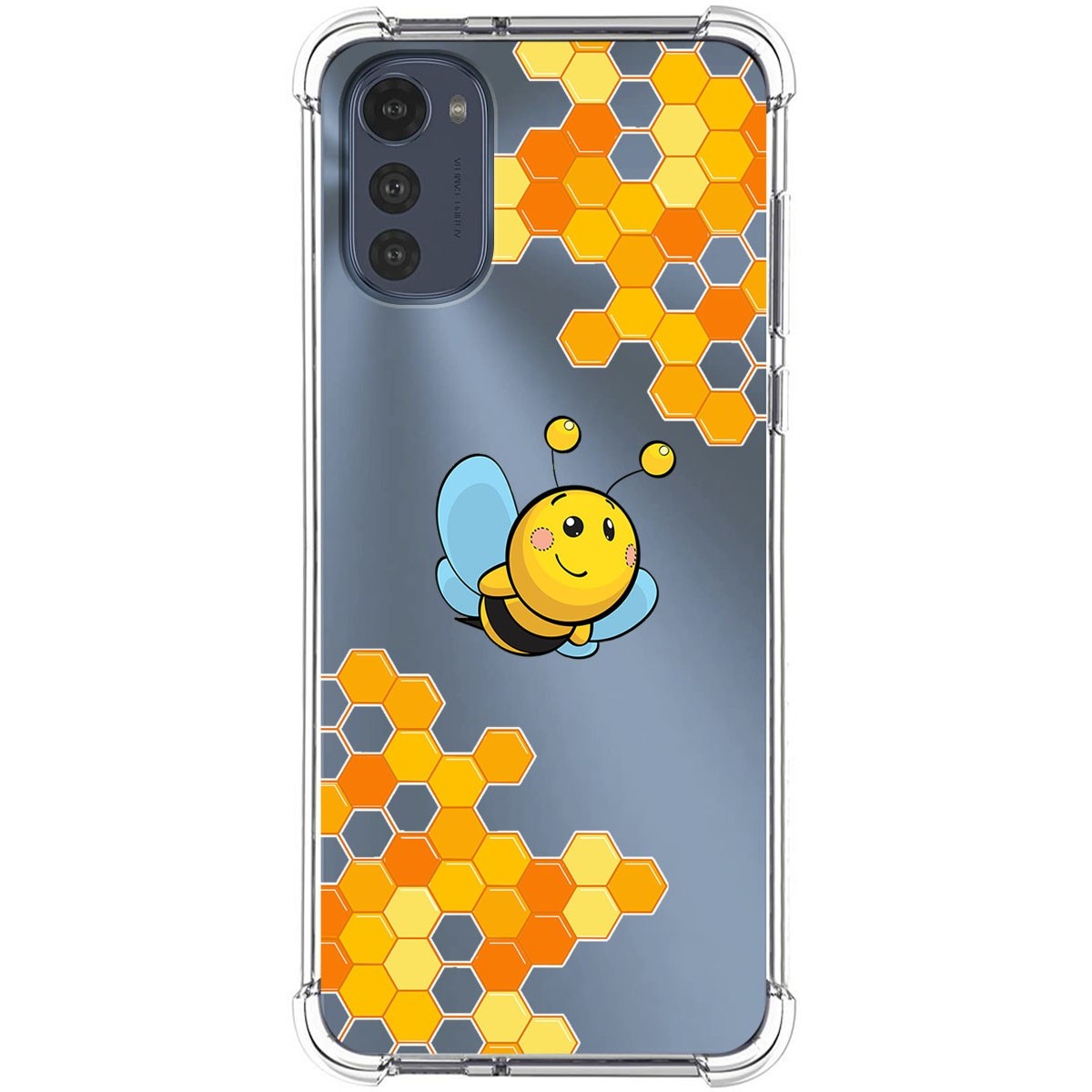 Funda Silicona Antigolpes para Motorola Moto E32 4G diseño Abeja Dibujos