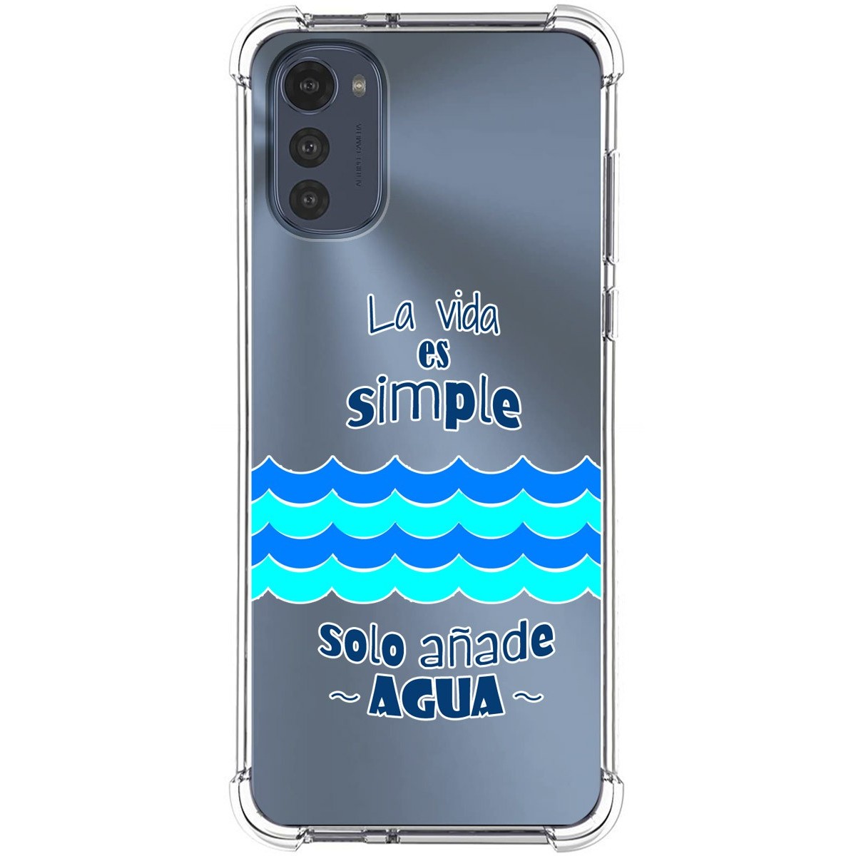 Funda Silicona Antigolpes para Motorola Moto E32 4G diseño Agua Dibujos