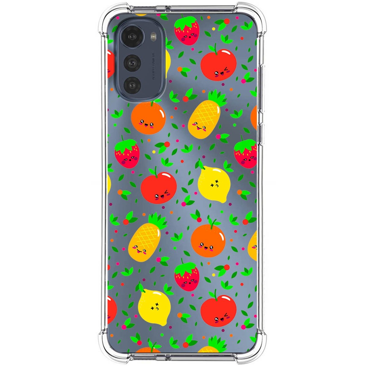 Funda Silicona Antigolpes para Motorola Moto E32 4G diseño Frutas 01 Dibujos