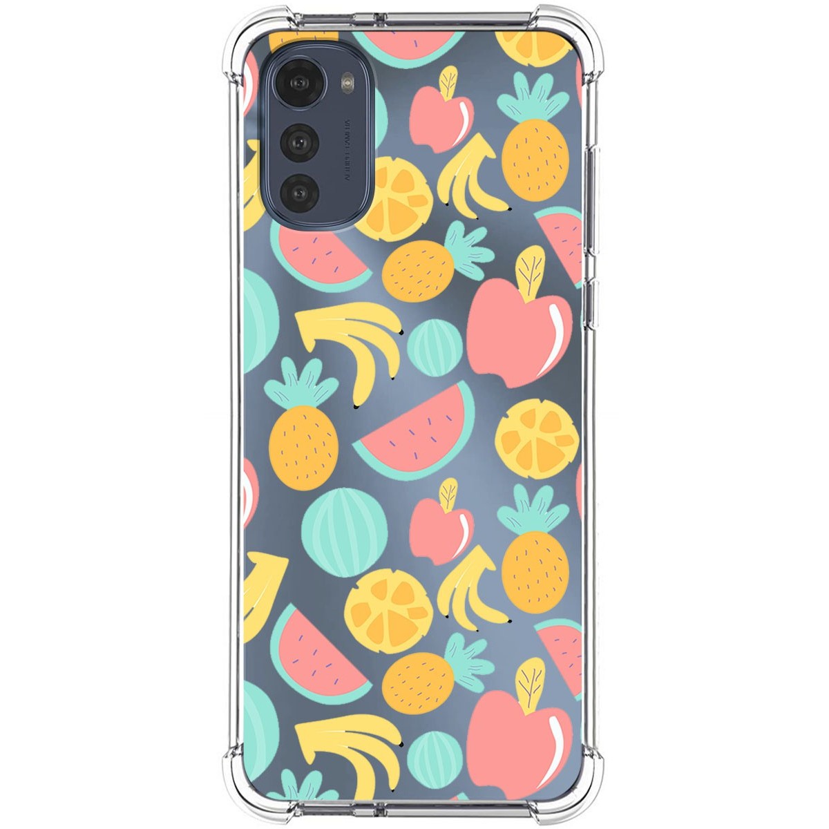 Funda Silicona Antigolpes para Motorola Moto E32 4G diseño Frutas 02 Dibujos