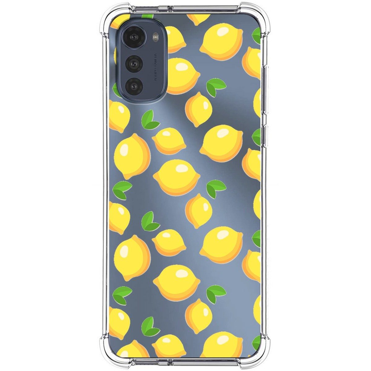 Funda Silicona Antigolpes para Motorola Moto E32 4G diseño Limones Dibujos