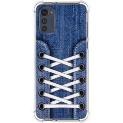 Funda Silicona Antigolpes para Motorola Moto E32 4G diseño Zapatillas 01 Dibujos