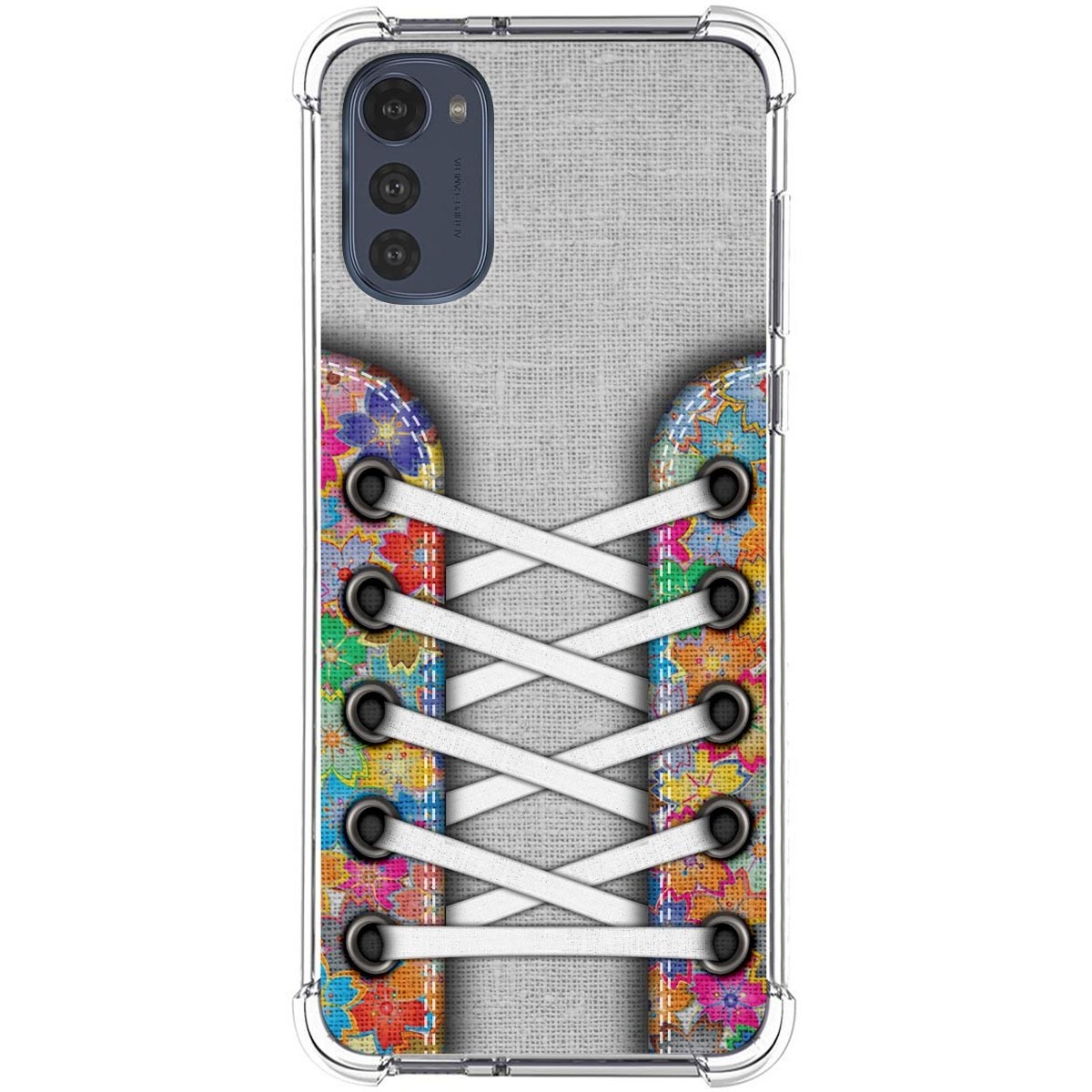 Funda Silicona Antigolpes para Motorola Moto E32 4G diseño Zapatillas 04 Dibujos