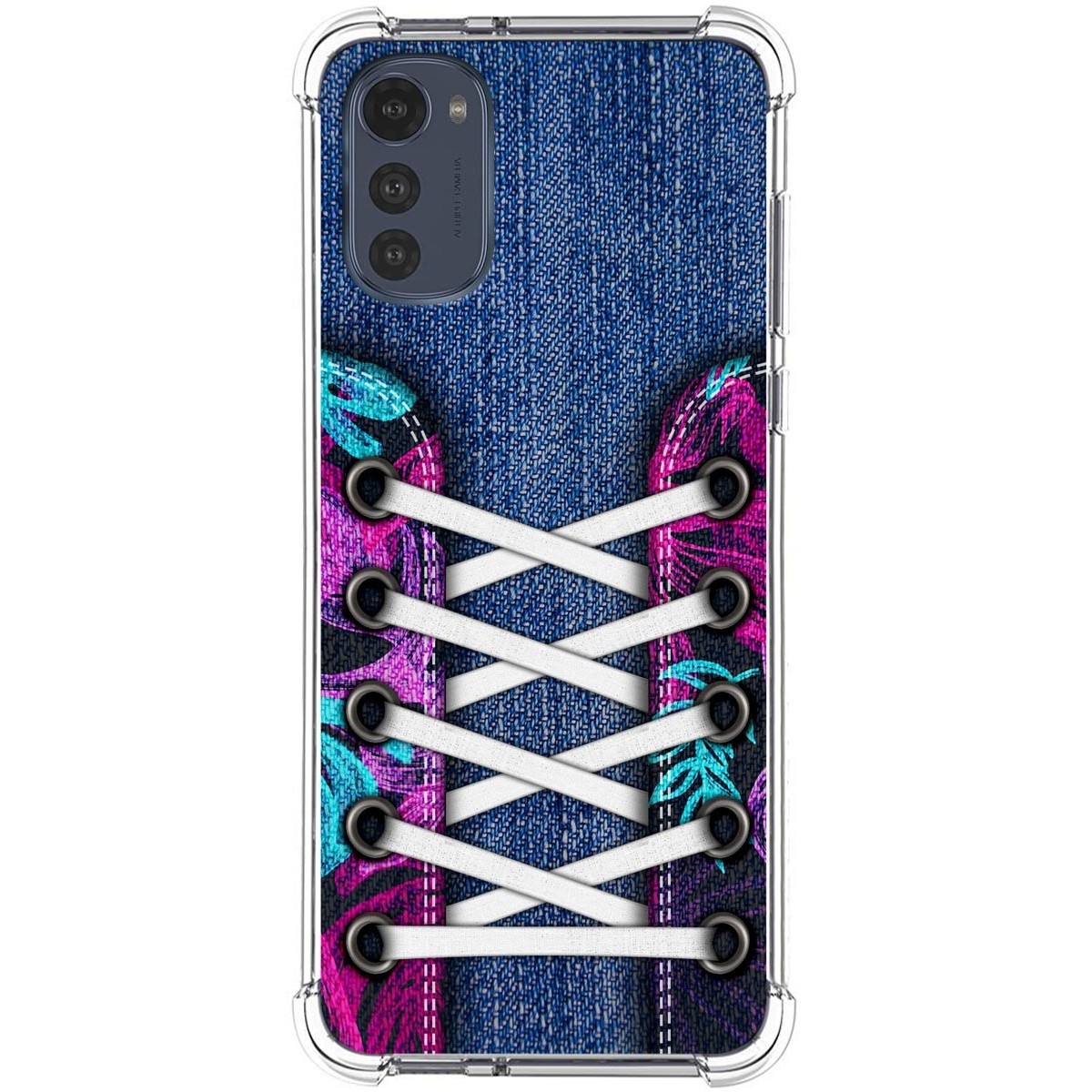 Funda Silicona Antigolpes para Motorola Moto E32 4G diseño Zapatillas 06 Dibujos