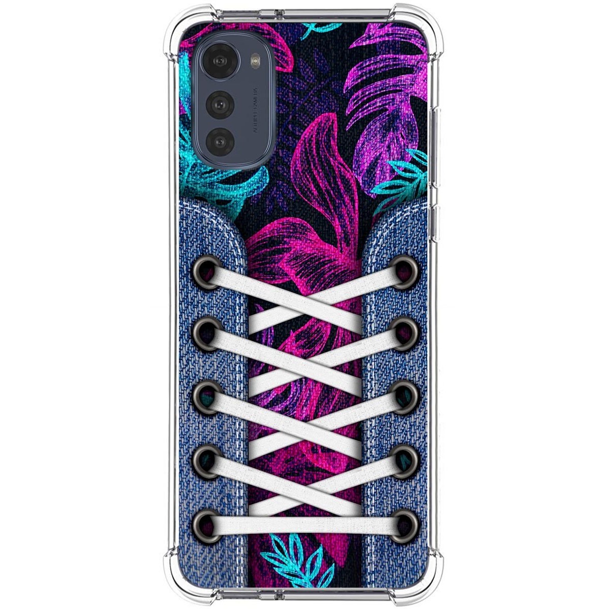 Funda Silicona Antigolpes para Motorola Moto E32 4G diseño Zapatillas 07 Dibujos