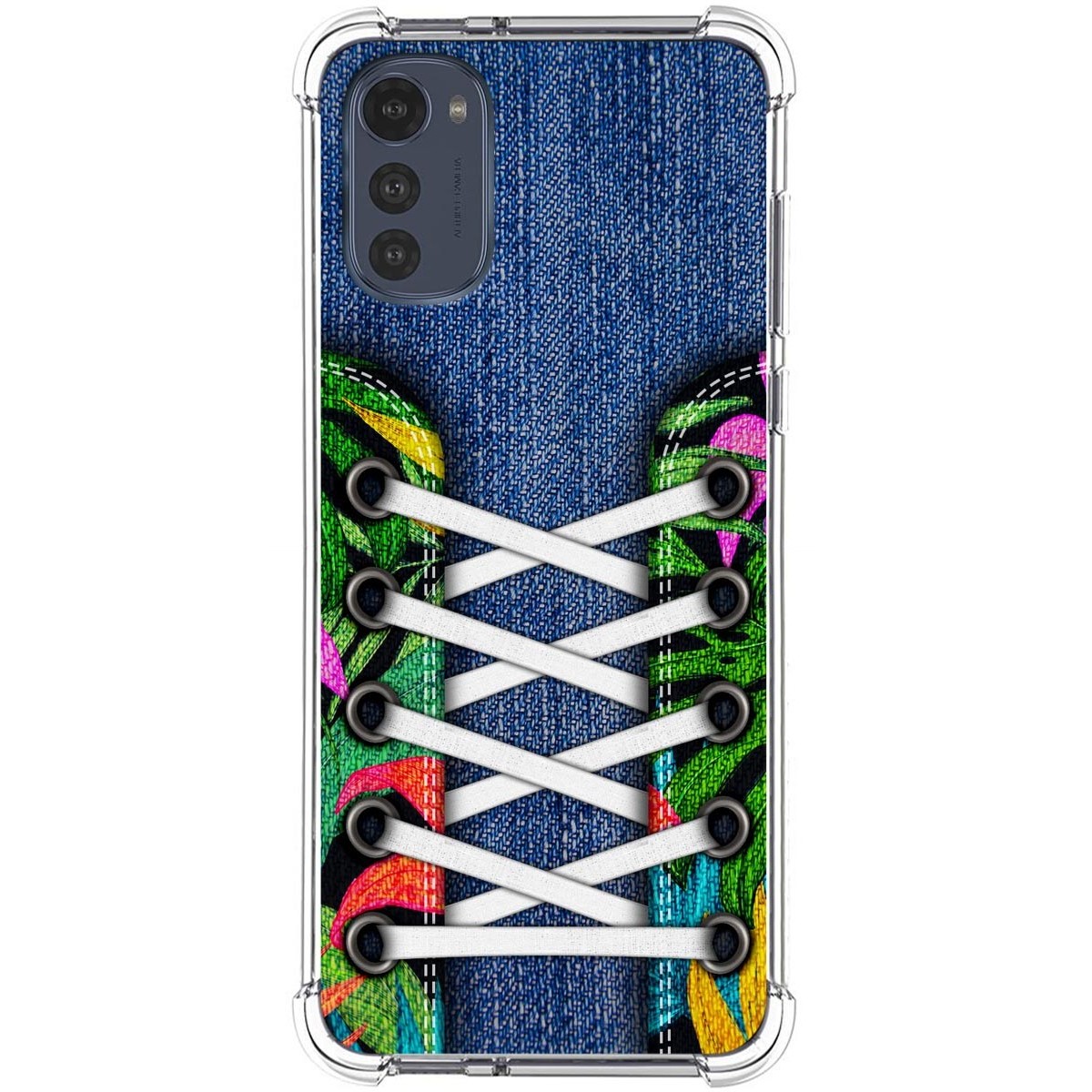 Funda Silicona Antigolpes para Motorola Moto E32 4G diseño Zapatillas 13 Dibujos