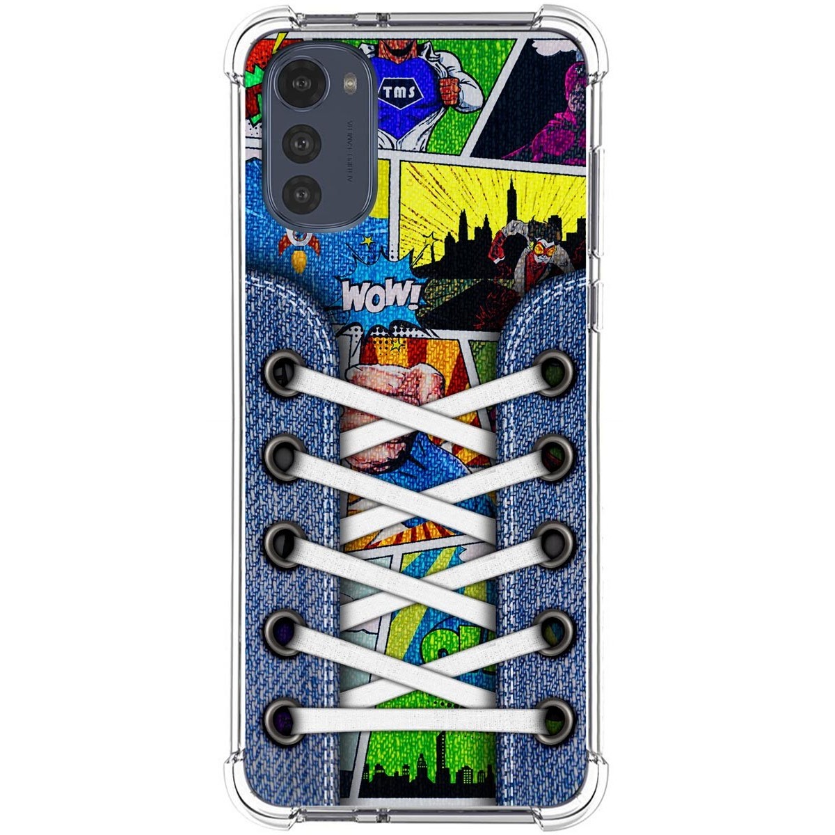 Funda Silicona Antigolpes para Motorola Moto E32 4G diseño Zapatillas 14 Dibujos