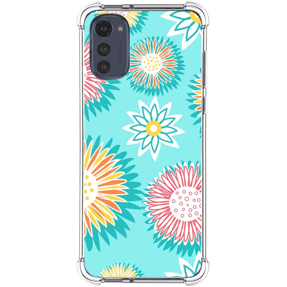 Funda Silicona Antigolpes para Motorola Moto E32 4G diseño Flores 05 Dibujos