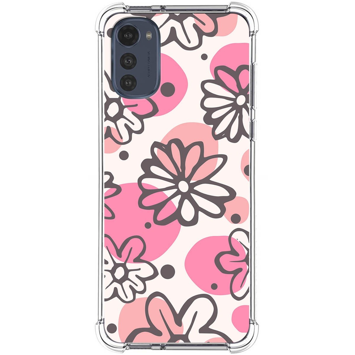 Funda Silicona Antigolpes para Motorola Moto E32 4G diseño Flores 09 Dibujos