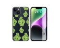 Funda Silicona Transparente compatible con iPhone 14 (6.1) diseño Cactus Dibujos