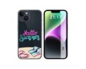 Funda Silicona Transparente compatible con iPhone 14 (6.1) diseño Summer Dibujos