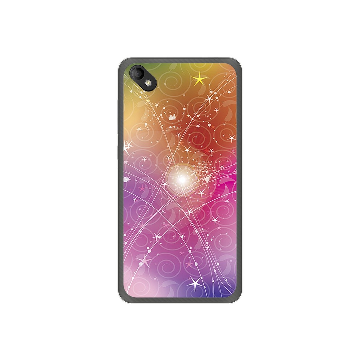 Funda Gel Tpu para Wiko Sunny 2 Plus Diseño Abstracto Dibujos