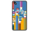 Funda Gel Tpu para Wiko Sunny 2 Plus Diseño Apps Dibujos