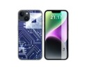 Funda Silicona compatible con iPhone 14 (6.1) diseño Circuito Dibujos