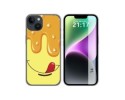 Funda Silicona compatible con iPhone 14 (6.1) diseño Helado Vainilla Dibujos