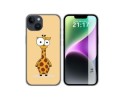 Funda Silicona compatible con iPhone 14 (6.1) diseño Jirafa Dibujos