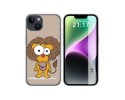 Funda Silicona compatible con iPhone 14 (6.1) diseño Leon Dibujos