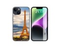 Funda Silicona compatible con iPhone 14 (6.1) diseño Paris Dibujos