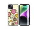Funda Silicona compatible con iPhone 14 (6.1) diseño Primavera En Flor Dibujos