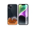Funda Silicona Transparente compatible con iPhone 14 Plus (6.7) diseño Bufalo Dibujos