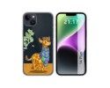 Funda Silicona Transparente compatible con iPhone 14 Plus (6.7) diseño Jirafa Dibujos