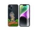 Funda Silicona Transparente compatible con iPhone 14 Plus (6.7) diseño Mono Dibujos