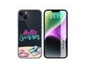 Funda Silicona Transparente compatible con iPhone 14 Plus (6.7) diseño Summer Dibujos