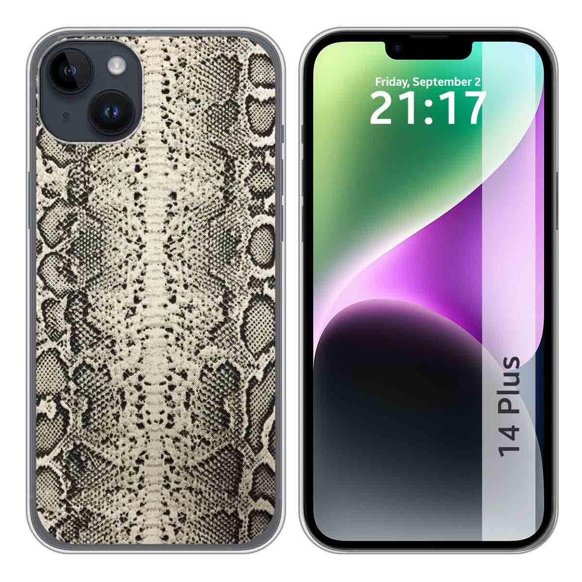 Funda Silicona compatible con iPhone 14 Plus (6.7) diseño Animal 01 Dibujos