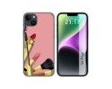 Funda Silicona compatible con iPhone 14 Plus (6.7) diseño Brochas Dibujos