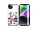 Funda Silicona compatible con iPhone 14 Plus (6.7) diseño Café Dibujos